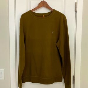 All Saints Raven Contrast Ramskull Crew Sweatshirt large men’s